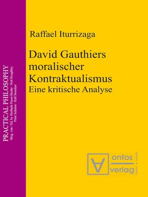 cover image of David Gauthiers moralischer Kontraktualismus